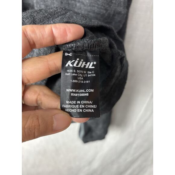 Kuhl Merino Team Ski Sweater Mens XL Gray 100% Wool Knit 1/4 Zip Pullover - Picture 5 of 9